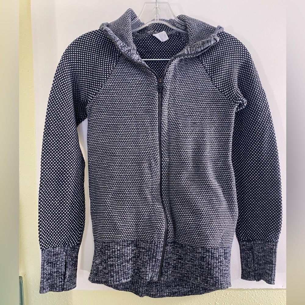 Black and White Ivivva Hooded Sweatshirt